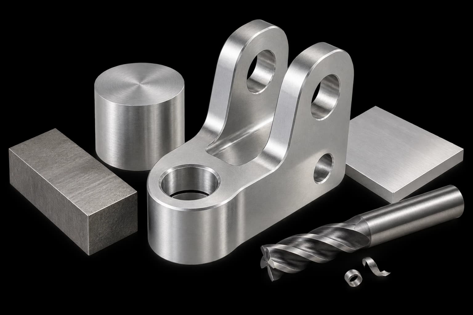 Material samples and machined component for manufacturing feasibility