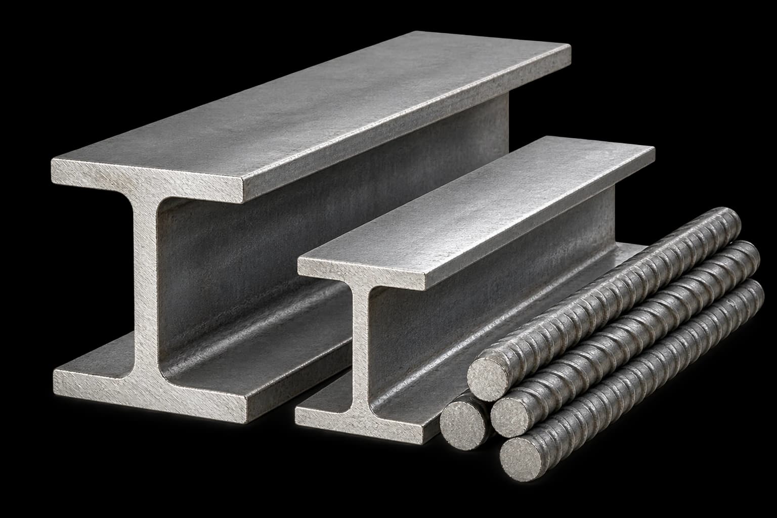Raw materials — steel beams