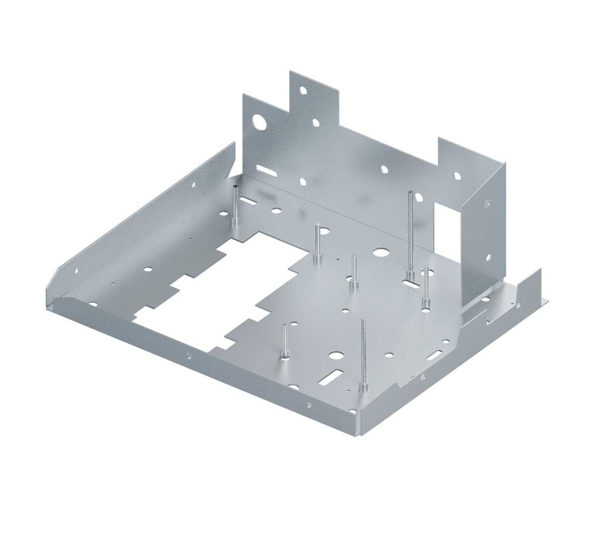 Sheet metal chassis tray studio preview