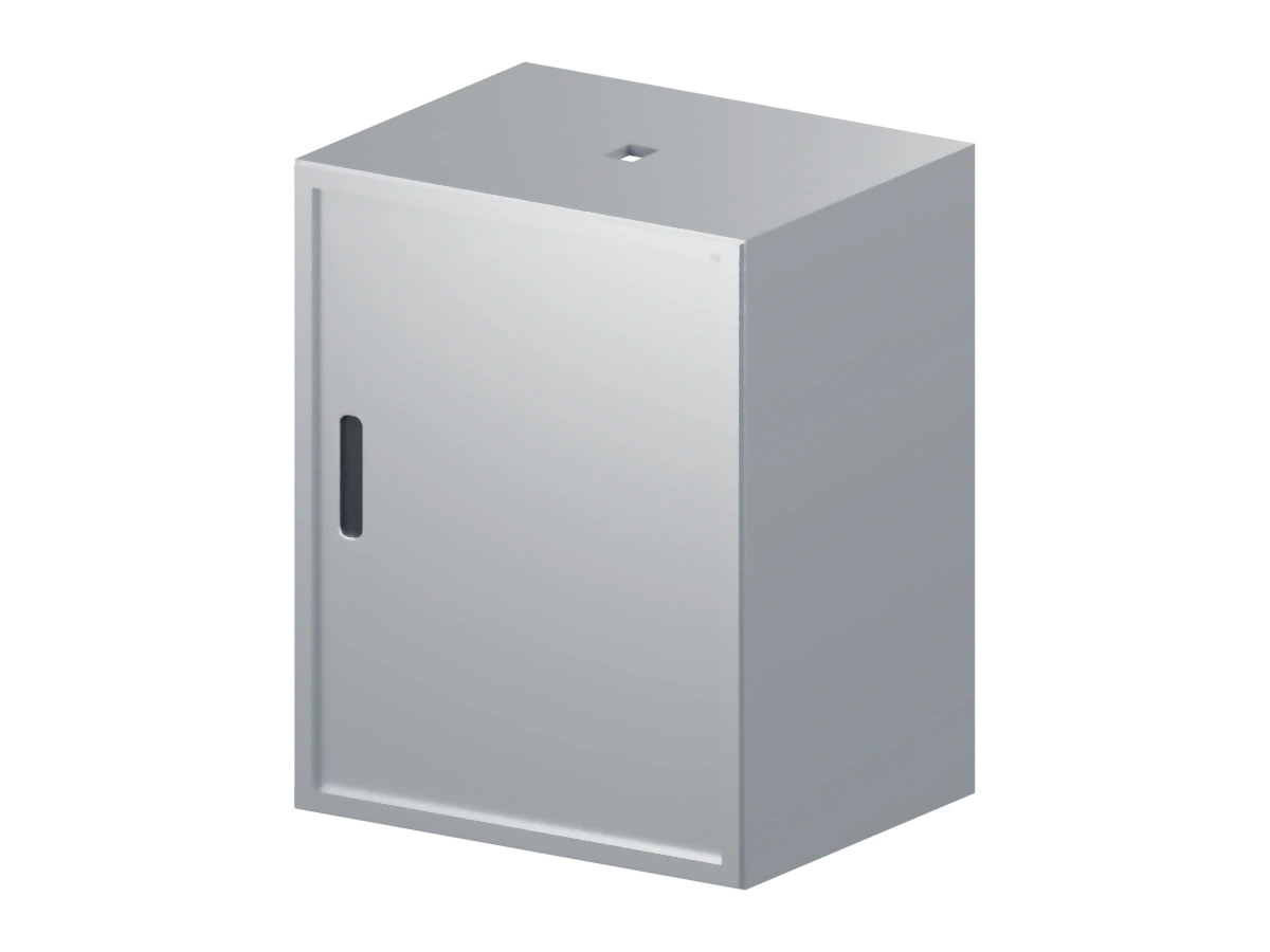 Metal cabinet with inset door studio preview