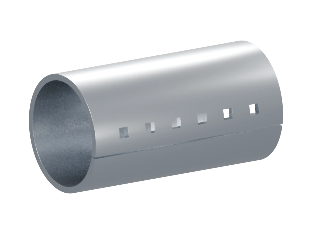 Square-pitch perforated tube studio preview